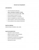 PROYECTO DE TRANSPORTE