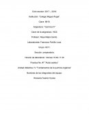 Practica No. #7 “Ácido acético” Unidad didáctica: IV “Fundamentos de la química orgánica”