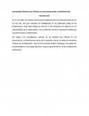 Principales factores que influyen en las promociones y transferencias