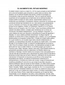 EL NACIMIENTO DEL ESTADO MODERNO