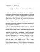 PROTOCOLO – PRINCIPIOS DE LA ADMINISTRACIÓN CIENTÍFICA