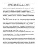 EXTREMA DESIGUALDAD EN MEXICO