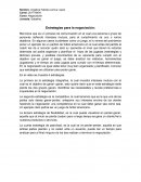 Estrategias para la negociacion