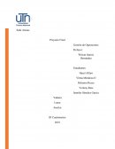 Proyecto Final Gestión de Operaciones