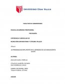 LA PERSONALIDAD INFLUYENTE EN EL LIDERAZGO DE LOS ADOLESCENTES EN ATE