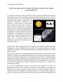 Como se sabe que el cambio climático es de origen antropogénico