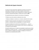 Definicion espacio verctorial