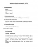 Informe de avance psicopedagogico