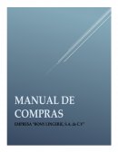 Manual de administración de compras: Bony Lingerie S.A. de C.V