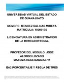EA2 Porcentaje y regla de tres