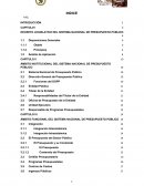 DECRETO LEGISLATIVO DEL SISTEMA NACIONAL DE PRESUPUESTO PÚBLICO