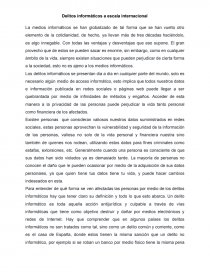 Delitos informáticos a escala internacional. Página 1