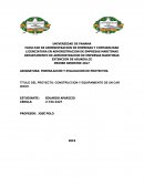 PROYECTO: CONSTRUCCION Y EQUIPAMIENTO DE UN CAR WASH