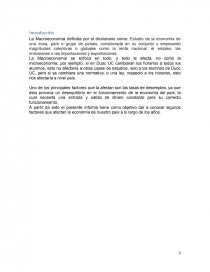 ENTORNO MACROECONÓMICO Y SUS VARIABLES. Página 4