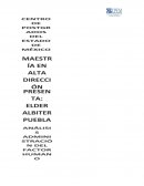 ANALISIS FACTOR HUMANO MAESTRIA