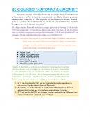 EL COLEGIO “ANTONIO RAIMONDI”