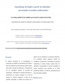 Aprendizaje del inglés a partir de subtítulos presentados en medios audiovisuales