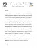 Efecto de diferentes concentraciones de alcohol y cafeína en la tasa de palanqueos de dos ratas Wistar