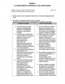 EL CONOCIMIENTO CIENTÍFICO Y SUS LIMITACIONES