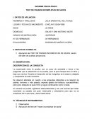 INFORME PSICOLÓGICO DE SACKS