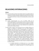 RELACIONES INTERNACIONALES