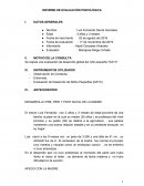 INFORME DE EVALUACIÓN PSICOLÓGICA