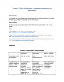 Formato: Estilos de liderazgo y trabajo en equipos de alto desempeño