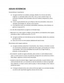 Aguas oceánicas. Características e importancia