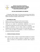Acta del departamento de compras