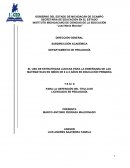 EL USO DE ESTRATEGIAS LUDICAS PARA LA ENSEÑANZA DE LAS MATEMÁTICAS EN NIÑOS DE 6 A 8 AÑOS EN EDUCACIÓN PRIMARIA
