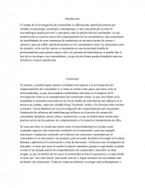 INVESTIGACION DEL CONSUMIDOR. Página 1