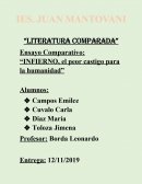 Ensayo Comparativo: “INFIERNO, el peor castigo para la humanidad”