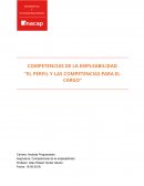 COMPETENCIAS DE LA EMPLEABILIDAD “EL PERFIL Y LAS COMPETENCIAS PARA EL CARGO”
