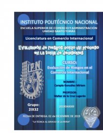 Evaluación de riesgos como un proceso en la toma de decisiones I. Página 1