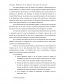 Trabajo: Reflexión de la película “El pequeño salvaje”