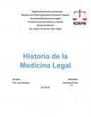 Historia de la Medicina Legal