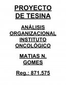 Tesina analisis cultura organizacional hospital oncologico