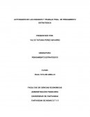 Actividades de las unidades y trabajo final de pensamiento estrategico