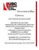 LIDERAZGO DEL PROFESOR: OBJETIVO BÁSICO DE LA GESTIÓN EDUCATIVA