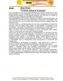 Bullying “Todos somos iguales”