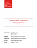 PROYECTO EMPRESA GASTRONÓMICA Restaurante “A lo Criollo”