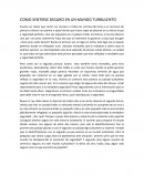 Como sentirse seguros en un mundo turbulento