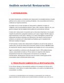 Marketing internacional Analisis sectorial: Restauración