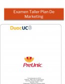 Examen Taller Plan De Marketing