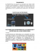 Factores que intervienen en un ferrocarril