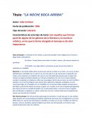 Narrativa “LA NOCHE BOCA ARRIBA”