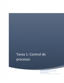 Control de procesos. Página 1