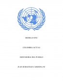 MODELO ONU COLOMBIA ACTUAL