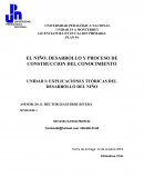 EL NIÑO: DESARROLLO Y PROCESO DE CONSTRUCCION DEL CONOCIMIENTO