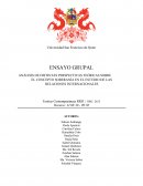 ANÁLISIS DE DISTINTAS PERSPECTIVAS TEÓRICAS SOBRE EL CONCEPTO SOBERANÍA EN EL ESTUDIO DE LAS RELACIONES INTERNACIONALES